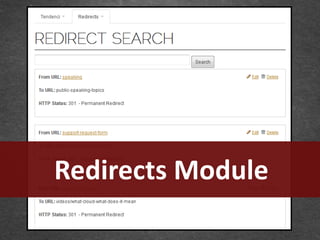 Redirects Module
 