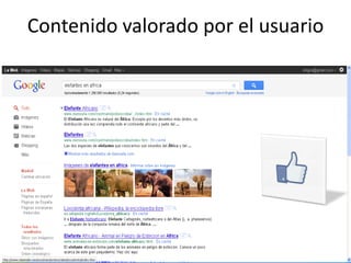 Contenido valorado por el usuario
 