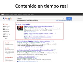 Contenido en tiempo real
 