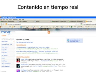 Contenido en tiempo real
 
