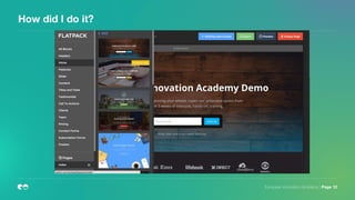 How did I do it?
European Innovation Academy | Page 12
 