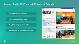 Launch Tactic #6: Friends & Friends of Friends
European Innovation Academy | Page 25
10-50 Expected Signups
Free, requires being pushy
Very high engagement rates
Guaranteed to get initial traction
 