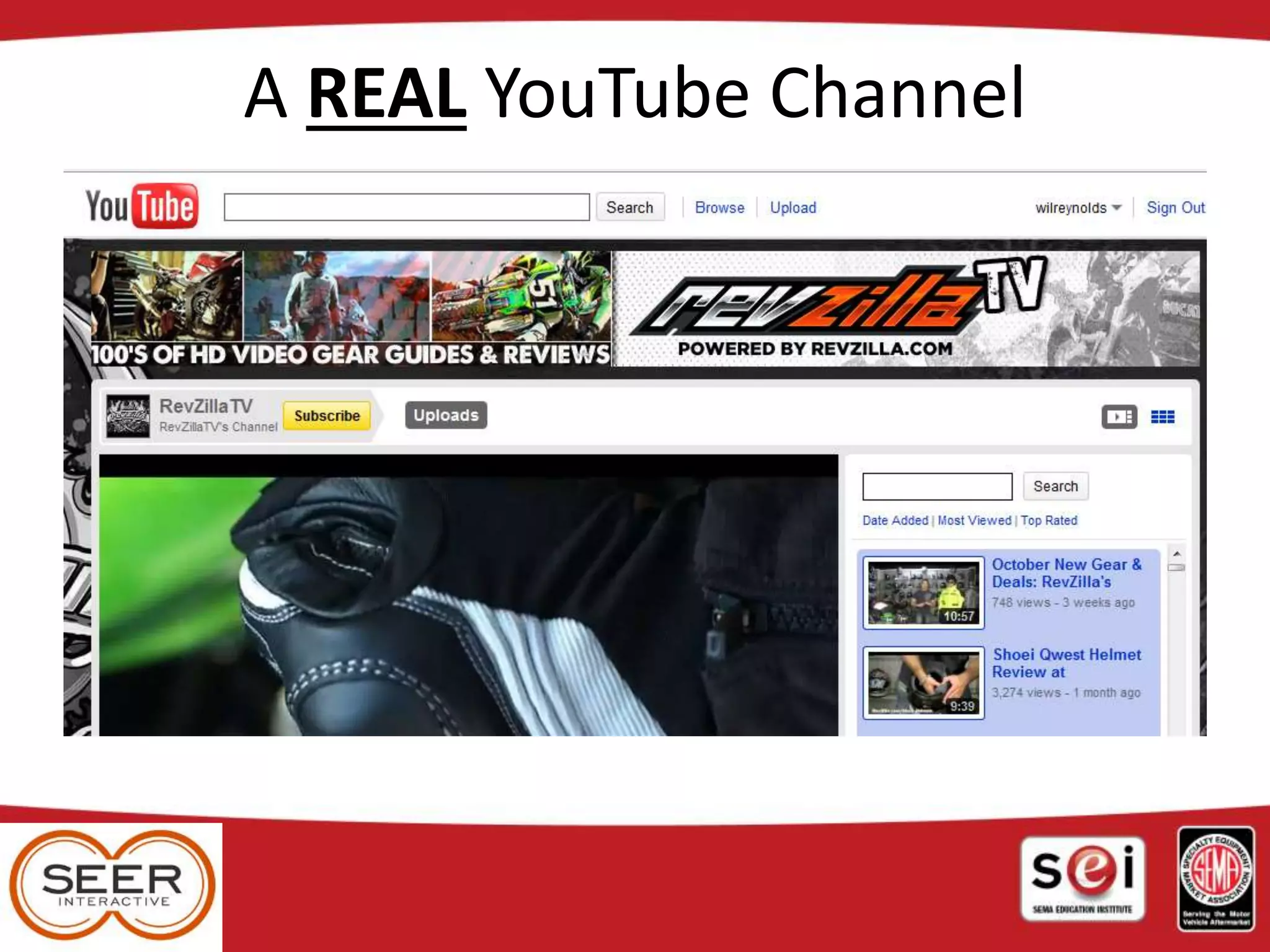 A REAL YouTube Channel
 