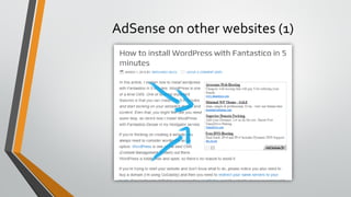 AdSense on other websites (1)
 