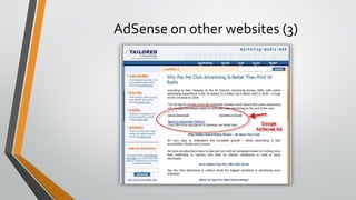 AdSense on other websites (3)
 