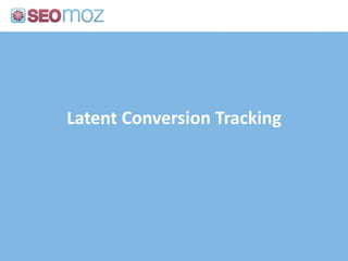 Action: Determine if content additions are accretive and what drives growth/shrinkage in search traffic<br />Did rankings ...