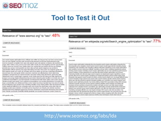 Action: Find what content/activities/referrers send engaged traffic and copy those while improving subpar pages<br />