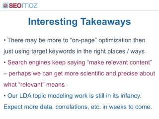 Action: Find patterns/sources that predict sharing activities (both content and CTAs) and make them testable conversion ev...