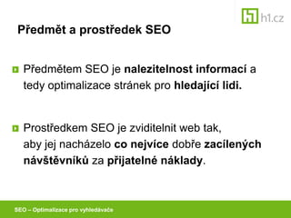 Jan Tichy_Optimalizace pro vyhledavace