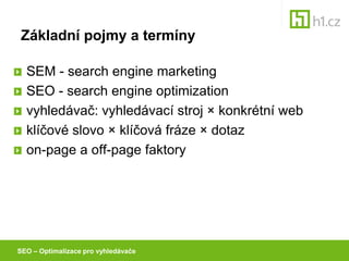 Jan Tichy_Optimalizace pro vyhledavace