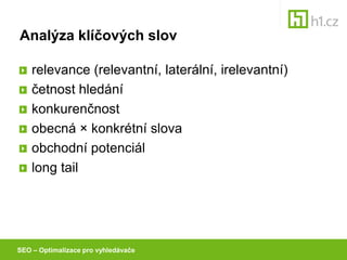 Jan Tichy_Optimalizace pro vyhledavace