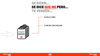 SE DICE QUE NO PERO…
SE DICEN…
TE VENDEN…
 