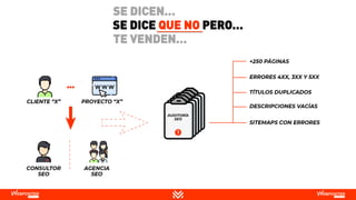 SE DICE QUE NO PERO…
SE DICEN…
TE VENDEN…
 