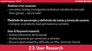 @natzir9 / @seovision / #CW15
• Sistema de búsqueda
- Buscador que pueda indexar lo que queramos
- Suggest en la búsqueda
...