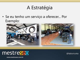 A EstratégiaSe eu tenho um serviço a oferecer... Por Exemplo: