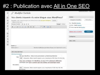 #2 : Publication avec All in One SEO
 