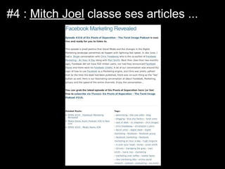#4 : Mitch Joel classe ses articles ...
 