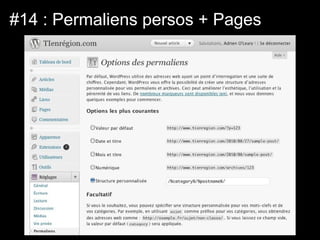 #14 : Permaliens persos + Pages
 