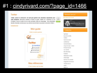 #1 : cindyrivard.com/?page_id=1466
 