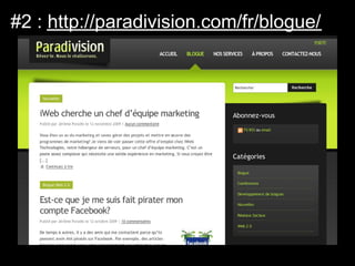 #2 : http://paradivision.com/fr/blogue/
 