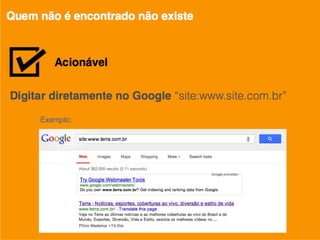 SEO para Produtores de Conteúdo