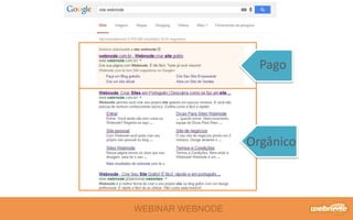 WEBINAR WEBNODE
Pago
Orgânico
 