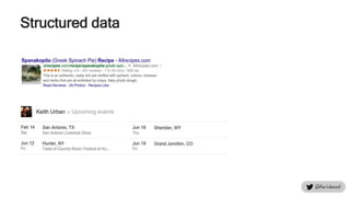 Structured data
 