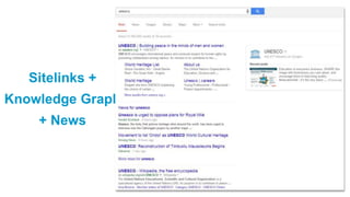 Sitelinks +
Knowledge Graph
+ News
 