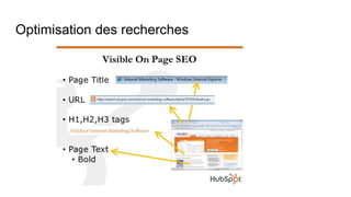 Optimisation des recherches
 