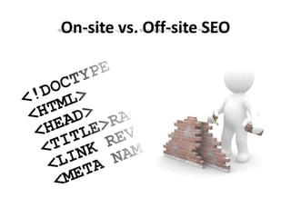 On-site vs. Off-site SEO