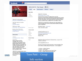 Teen Patti – Group Info section  