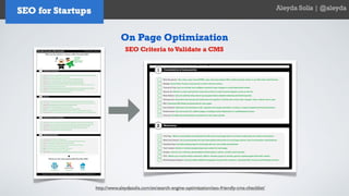 SEO for Startups and Entrepreneurs - Aleyda Solis