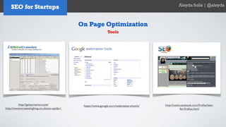 SEO for Startups and Entrepreneurs - Aleyda Solis