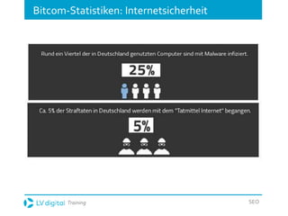 Training SEO
Bitcom-Statistiken: Internetsicherheit
Quelle: Bitkom
 