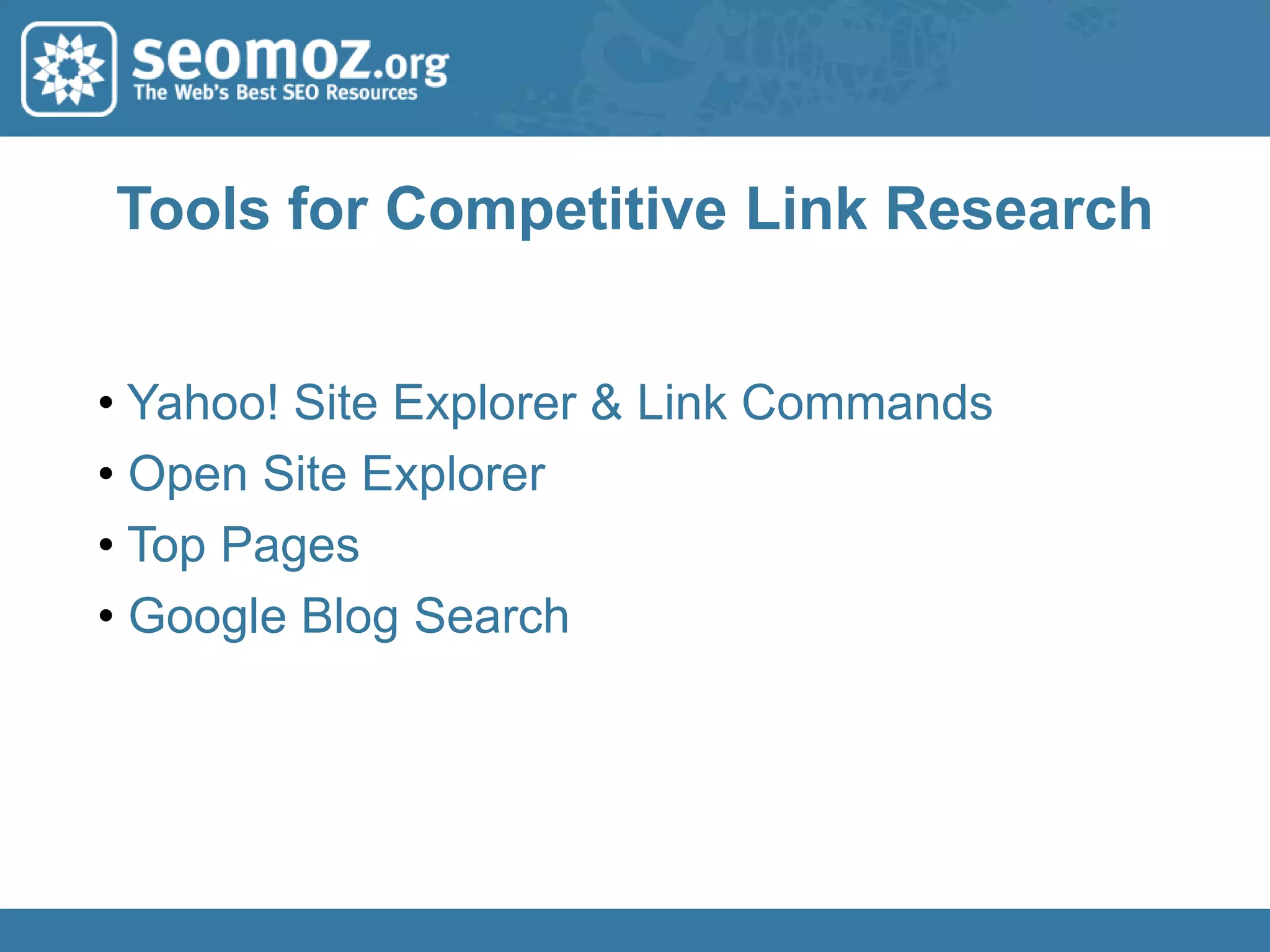 Links for Indexation