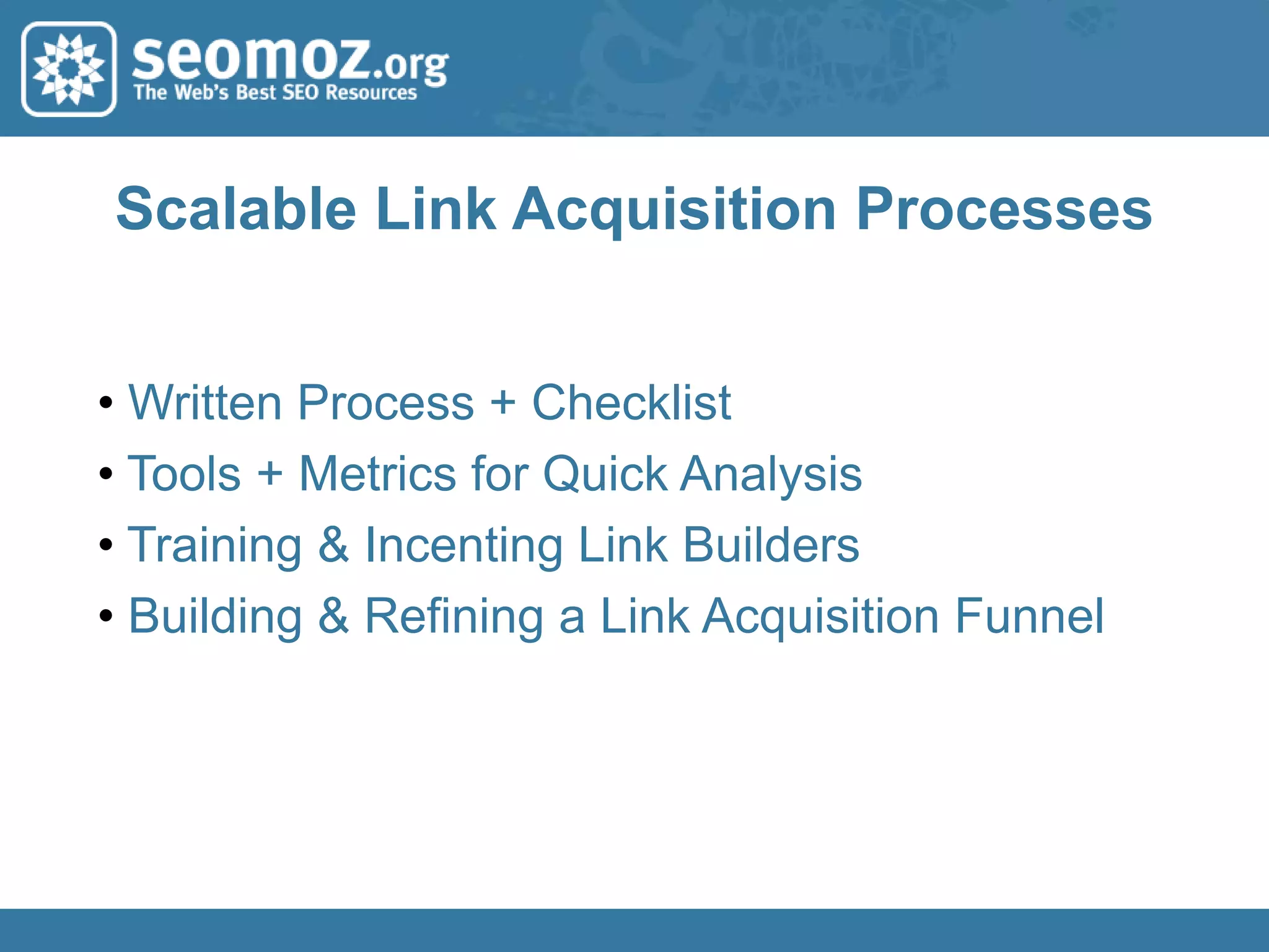 Link IntersectLink Intersect uses the same principle – sites w/ links in common that don’t point to you.