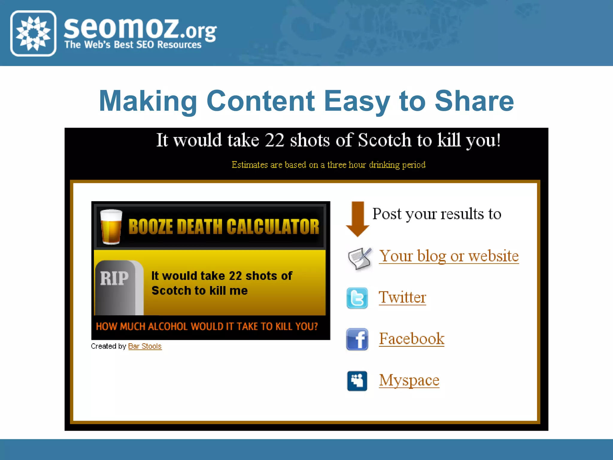 Subjective Metrics for Link Valuation Brand name reach/recognition