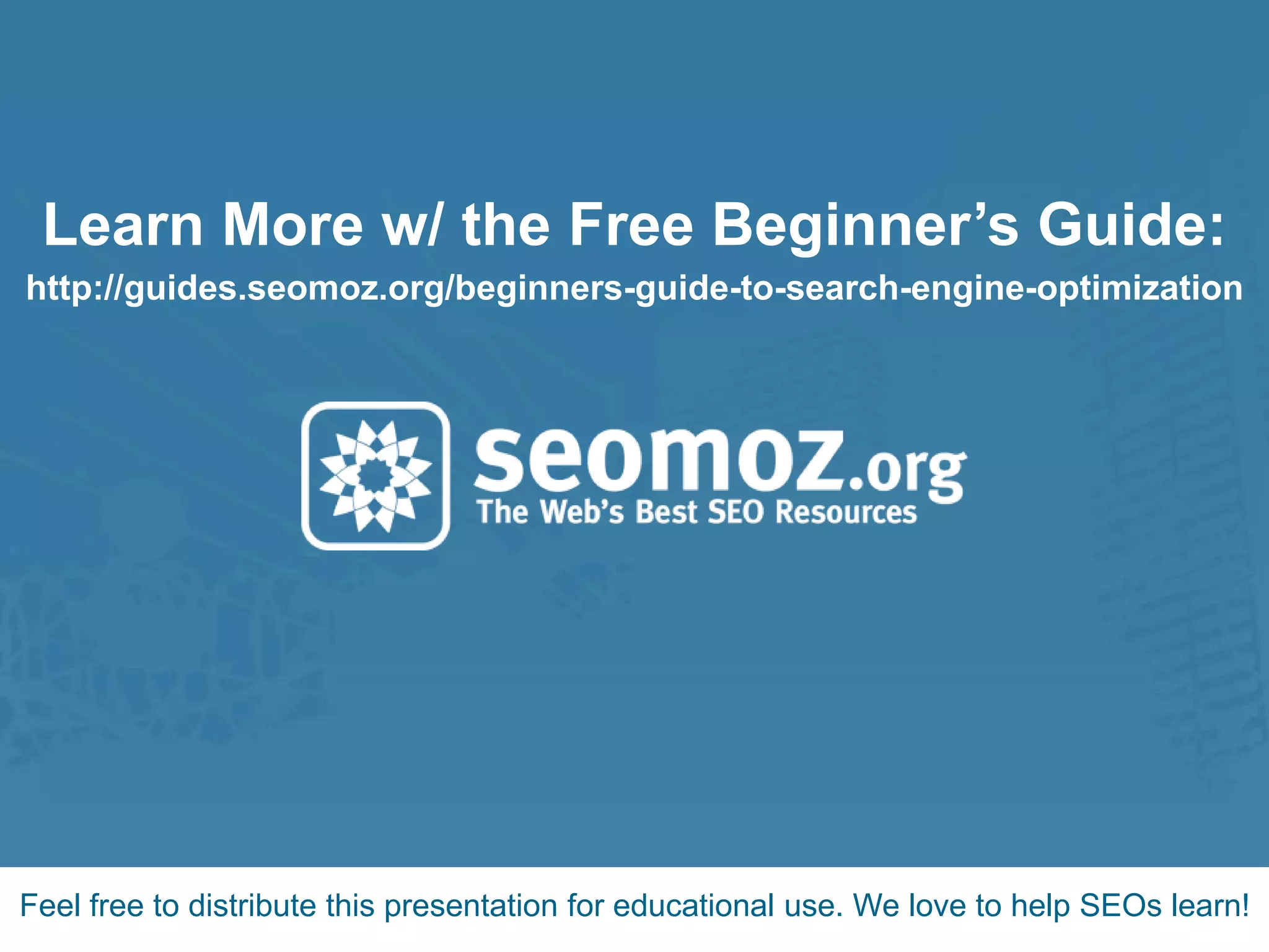  Building & Refining a Link Acquisition Funnel Written Process/Checklist Run through the link building process yourself