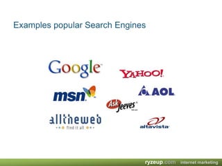 Examples popular Search Engines