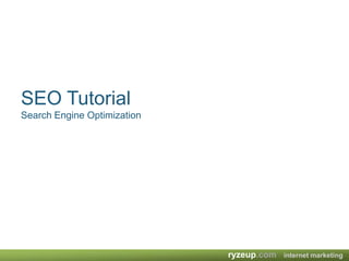 SEO TutorialSearch Engine Optimization 