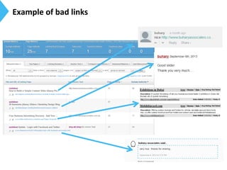 Example	
  of	
  bad	
  links	
  
 