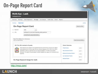 On-Page Report Card
http://moz.com/
 