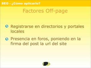 SEO, Introducción anti-traumática