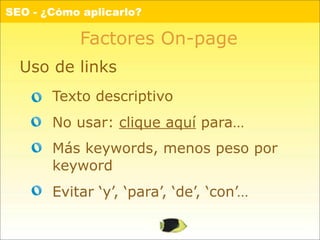 SEO, Introducción anti-traumática