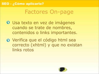 SEO, Introducción anti-traumática