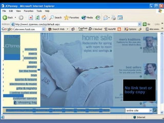No link text or
body copy
 