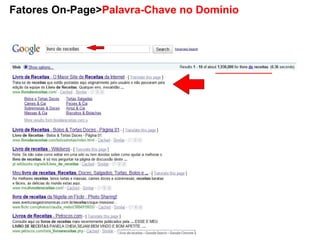 Como os Mecanismos de Busca funcionam? Conteúdo de  seu site Robots Servidor do mecanismo de busca Robots Resultado da busca Usuário 