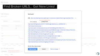 Find Broken URLS… Get New Links!
 