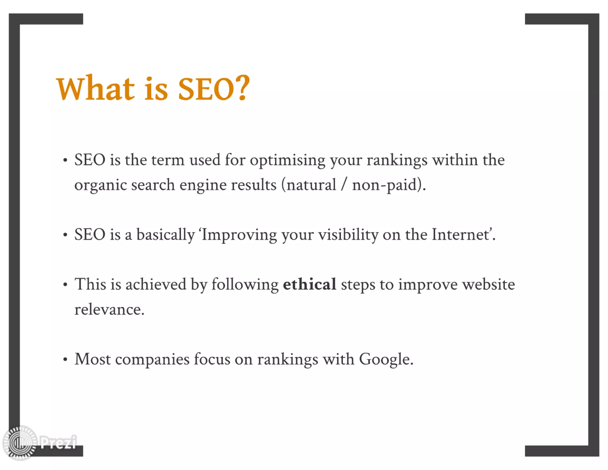 Seo introduction by ITExperts