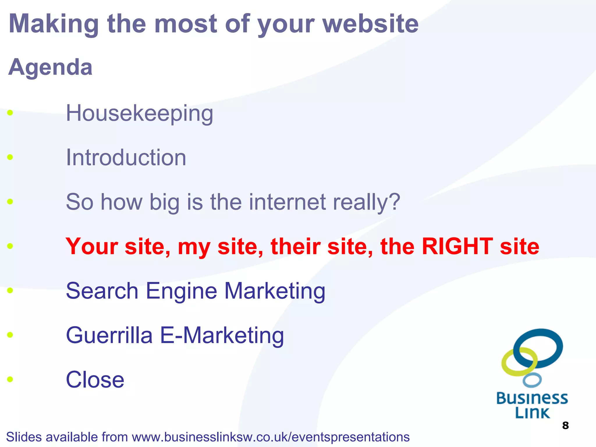 Everything on the internet can be measured You just have to know how If it can’t be measured – it’s probably not worth doing 